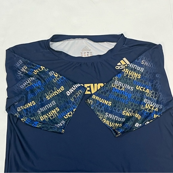 Adidas Blue UCLA College Bruins Fitted Running Shirt Size XL Bruins Revolution - Picture 12 of 14